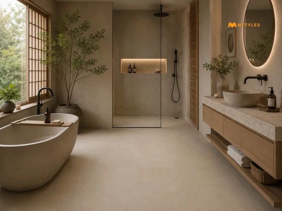Loren Beige Porcelain Rustic Tile